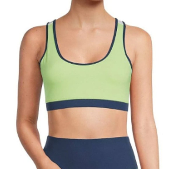 Fourlaps Women's Infinity Sports Bra in Tomatillo Midnight and White Size M NWT - Picture 1 of 4